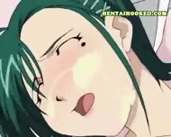 Anime lady with huge soft milkers