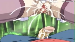 hot milf giving hot sex on forest