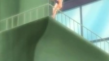 Showering anime chick gets owned