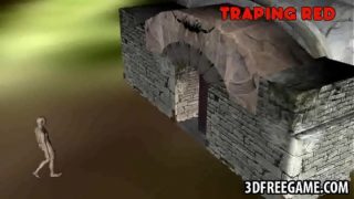 3D redhead sucks cock and gets fucked by a goblin