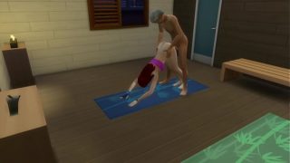 Old pervert fucks his son’s wife and granddaughter doing Yoga NTR