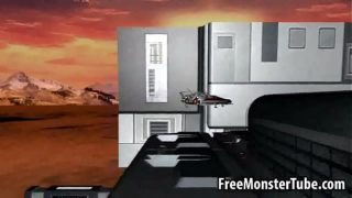 3D blonde babe gets eaten out before sucking cock