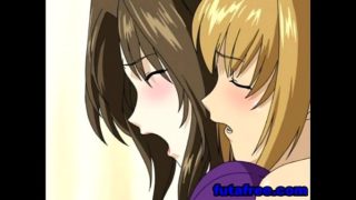 Futagirl puts her big cock inside little mouth