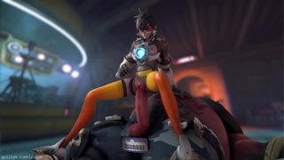 Overwatch – Tracer x Roadhog (Animated, Sound) [Guilty]