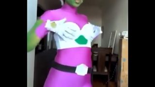 (Dragon ball Z) Cheelai waifu cosplay Twerking |L**i Otaku Porn