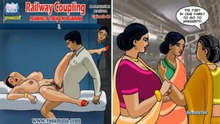 Velamma Episode 68 – Railway Coupling – Running a Train on Velamma