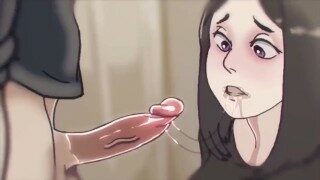 Blowjob animation by LewdFroggo
