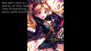 Ereshkigal anime pet play femdom cei joi