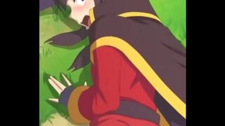 Immobilized Megumin gets fucked
