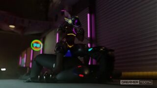 TINY PROTOGEN GIRL DOMINATES TALL SYNTH [FURRY] [ROBOT?] [CREAMPIE] By Dreamertooth