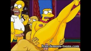 Mature Marge Simpson cheating hentai