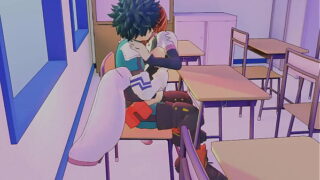 OCHACO RIDES DEKU IN CLASS / MORE ON http://scapognel.com/4odM