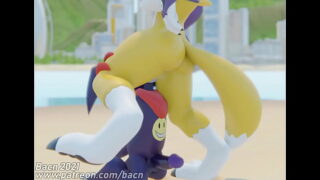 Renamon And The STOPwatch Animation By Bacn