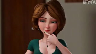 Tia ajudando na lição de casa.