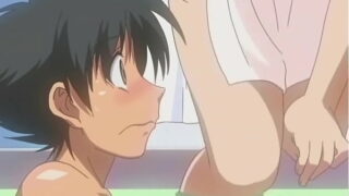 Hentai girl tells shy boy that the only way to prove his love is to make her orgasm | Hentai Uncensored