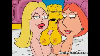 Famous cartoon lesbian MILFs