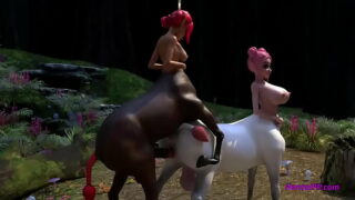 Futanari Centaurs Redhead Babes [ Hentai 3D ]