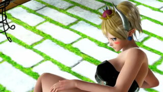 Bowsette cosplay in hentai ryona sex with a man new hentai animation video