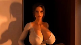 busty girl fuck with boy animation