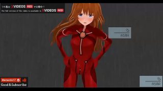 Uncensored Hentai animation Asuka Footjob and Jerk Off Instruction ASMR Earphones recommended.