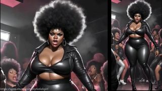 Ebony Sexy Girls with Big Boobs And Butt / Comic / Animated