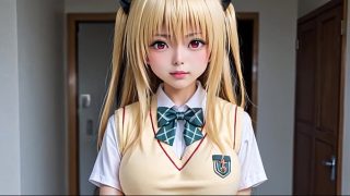 ToLoveる 金色の闇とえっちぃこと ヤミちゃんコスプレで最後まで【AIポルノ】