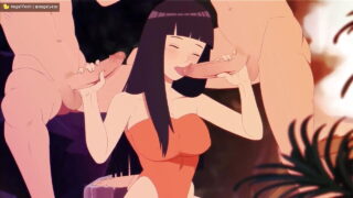 Hinata gives Naruto blowjob