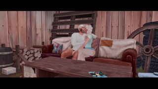 CUCKOLD MASTURBATES WHILE HIS WHORE WIFE GETS FUCKED HARD BY HER FATHER (SIMS   ANIME HENTAI   SFM)