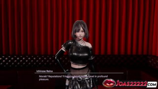 Ichinose Reina in Black Latex – Rule34 Featuring Sensational Sitting Big Tits Play, Double Vibrators Insertion, and Thrilling Desk Cunnilingus Ending with Squirt!